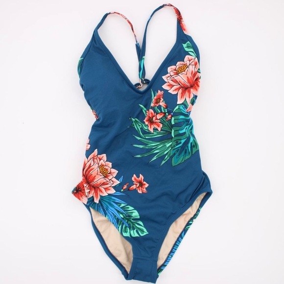 Women’s V-Neck One Piece Swimsuit - Picture 6 of 9